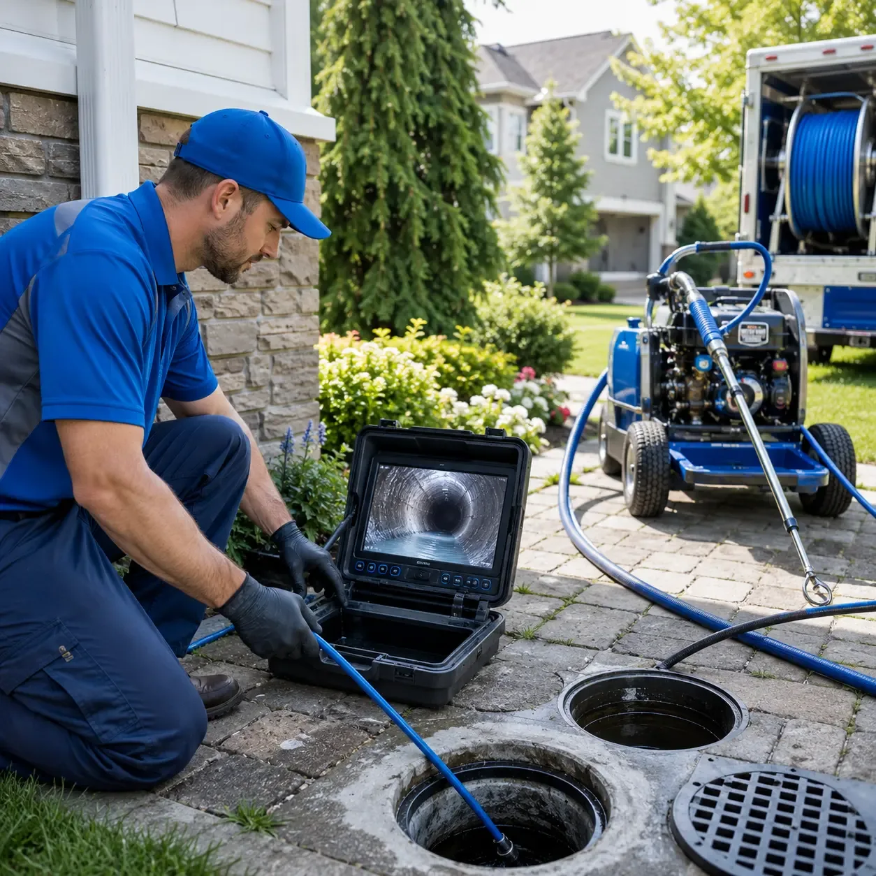 Outdoor drain cleaning professionals serving Lurgan, PA