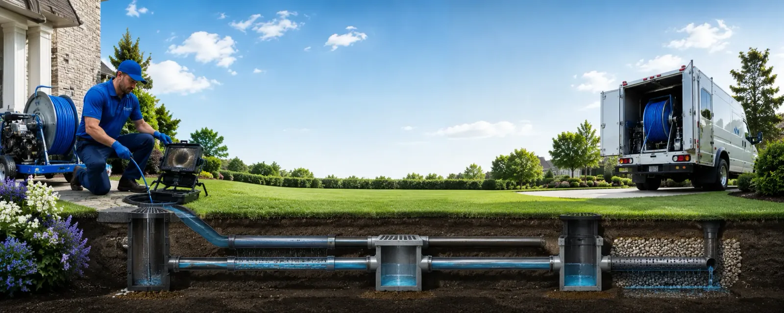 Outdoor drain cleaning information for Lurgan, PA